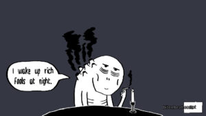 Smoking ghost from Speed Dating for Ghosts.