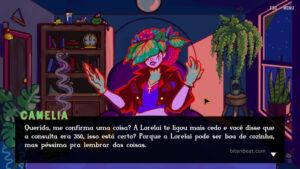 Gameplay footage from Cartomante – Fortune Teller.