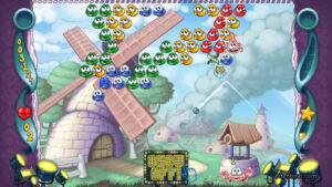 A gameplay screen from the game Doughlings, with a sign that says "Show off!".