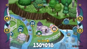 Doughlings' stage selection screen.