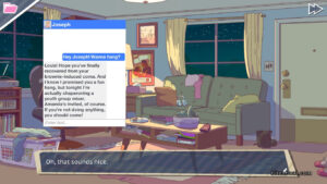 You getting a message from Joseph in Dream Daddy.