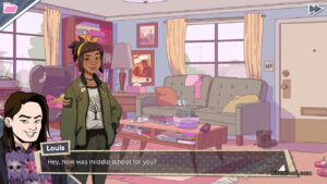 You asking your daughter how her middle school was.