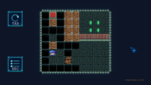 A puzzle from the game Mushroom Quest with many holes.