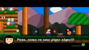 A dialogue scene from Amora Crystal.