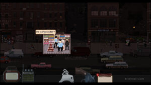 Gameplay footage from Beat Cop.