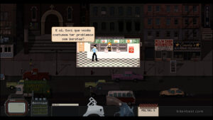 The main character commenting that he’s heard the woman has issues with cockroaches.