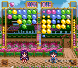 Sailor Mars versus Sailor Mercury in Fuwa Fuwa Panic.