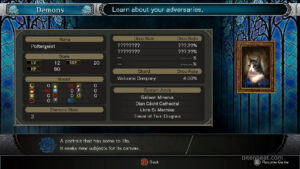 The Bestiary screen from Bloodstained: Ritual of the Night.