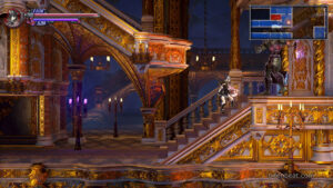 Miriam in front of an enemy in Bloodstained: Ritual of the Night.