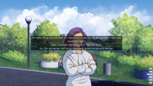 Choice-driven dialogue scene from Coming Out on Top.