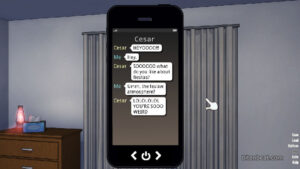 Cellphone messages in Coming Out on Top.