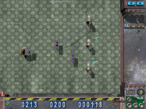 A stage with light bulbs in Crazy Machines.