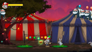 Gameplay footage in Creepy Road.