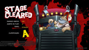 Stage clear screen in Creepy Road.