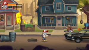 A neighborhood stage in Creepy Road.