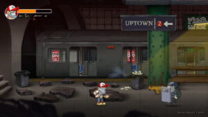 A stage in the subway.