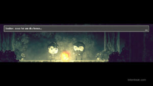 Price talking to a man near a bonfire in DISTRAINT: Deluxe Edition.