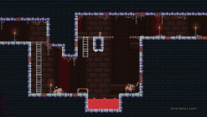 A level with two guards, one of them sleeping.