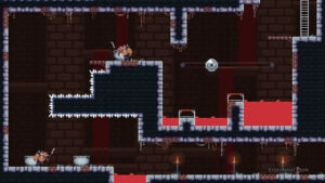 A stage with lava in Death Fungeon.