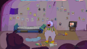 Dropsy in his bedroom.