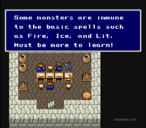Gameplay footage from Final Fantasy IV.