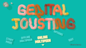 Main menu screen from Genital Jousting.