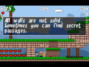 A dialogue from the game Happyland Adventures.