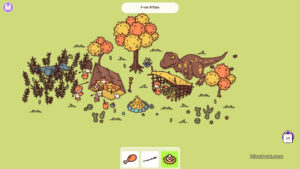 A level featuring a T-Rex in Hidden Through Time.