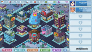 Gameplay screen from HunieCam Studio.