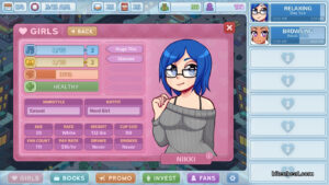 Card with Nikki's attributes and skills.