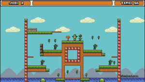 Job the Leprechaun surrounded by enemies.