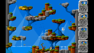 Gameplay footage from Jump 'n Bump.