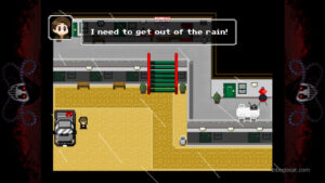 Mark near a vehicle in the rain in Just Ignore Them.