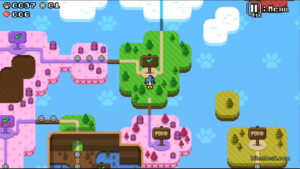 Stage select screen from MagiCat.