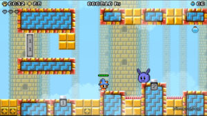 A stage with high towers in MagiCat.