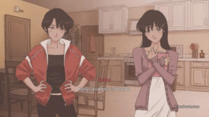 Anko introducing Yukari to the protagonist of Pantsu Hunter: Back to the 90s.