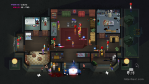 Gameplay footage from Party Hard.