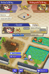 Gameplay footage from Pokémon Conquest.