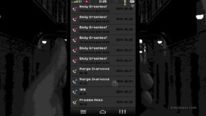 A phone screen showing many missed calls.