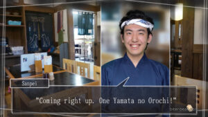 A dialogue with Sanpei in live-action style in Root Letter: Last Answer.