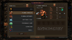 The Bestiary window from Sin Slayers.