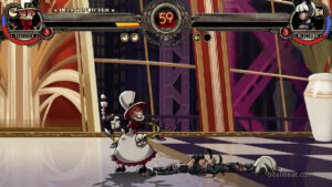 Peacock fighting against Ms. Fortune.