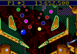 The Lava Powerhouse stage in Sonic Spinball.