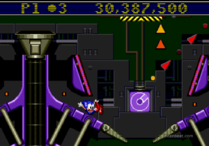 The Machine stage in Sonic Spinball.