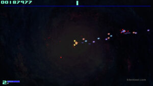 Gameplay footage from Super Asteroids.