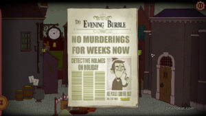 The journal’s first page in The Adventures of Bertram Fiddle: Episode 2.