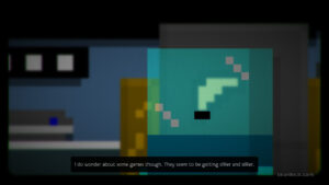 A character from The Mind of Marlo commenting that games are becoming sillier.