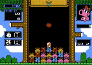 Gameplay footage from Wario's Wood.
