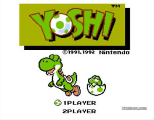Main screen in Yoshi (NES).
