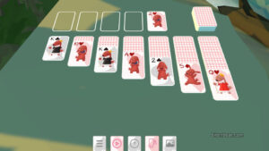 A match with a dog deck in Buddy and Lucky Solitaire.